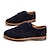 abordables Oxfords Homme-Homme Chaussures en daim Laine synthétique Eté Confort / chaussures Bullock Oxfords Bleu / Marron / Noir / Athlétique