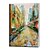 olcso Tájképek-Hang festett olajfestmény Kézzel festett - Landscape Modern Vászon / Nyújtott vászon