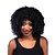 זול פאות סינתטיות-פאות סינתטיות מתולתל סגנון ללא מכסה פאה שחור שיער סינטטי בגדי ריקוד נשים פאה אפרו-אמריקאית שחור פאה