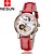 cheap Mechanical Watches-nesun Women&#039;s Skeleton Watch Automatic self-winding Leather Red 30 m Hollow Engraving Analog Ladies Charm / Stainless Steel