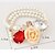 cheap Bracelets-Women&#039;s European Style Fashion Sweet Flowers Imitation Gemstones Multilayer Imitation Pearl Strand Bracelets