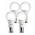 billige Lyspærer-E26/E27 LED-globepærer A60(A19) 1 COB 850-900 lm Varm hvit Kjølig hvit Dekorativ AC 100-240 V 4 stk.