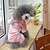 cheap Dog Clothes-Cat Dog Hoodie Jumpsuit Pajamas Polka Dot Casual / Daily Winter Dog Clothes Puppy Clothes Dog Outfits Black Pink Costume for Girl and Boy Dog Polar Fleece S M L XL XXL