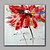 billige Blomster-/botaniske malerier-Håndmalte Blomstret/Botanisk Kvadrat, Klassisk Moderne Hang malte oljemaleri Hjem Dekor Et Panel