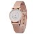 billige Trendy klokker-Par Moteklokke Quartz Legering Band Vedhend Armband Rose Gull