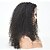 billiga Syntetiska peruker-Syntetiska snörning framifrån Dam Kinky Curly Syntetiskt hår Naturlig hårlinje Peruk Spetsfront Kolsvart Svart Mörkbrun