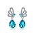 abordables Boucle d&#039;Oreille-Boucles d&#039;oreille goutte Cristal Strass Alliage Mode Violet Bleu Bijoux Mariage Soirée Quotidien Décontracté 1 paire