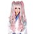 Χαμηλού Κόστους Περούκες μεταμφιέσεων-Συνθετικές Περούκες Σγουρά Πυκνότητα Χωρίς κάλυμμα Γυναικεία Ροζ Καρναβάλι περούκα Απόκριες Περούκα Lolita Wig Συνθετικά μαλλιά