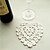 abordables Sous-verres pour Invités-Bambou Heart Shape Dessous de Verre Pour Invitée - 30 pcs Pièce / Set Thème Vegas / Thème floral / Thème classique Printemps / Eté / Automne