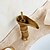 billige Baderomskraner-Baderom Sink Tappekran - Foss Antikk Bronse Centersat Enkelt Håndtak Et HullBath Taps / Messing