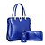 preiswerte Taschensets-Damen Taschen PU Tragetasche / Abdeckung / Bag Set 3 Stück Geldbörse Set Solide Braun / Rot / Blau