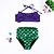 cheap Swimwear-Girl&#039;s Beach Color Block Swimwear,Polyester Summer Purple