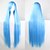preiswerte Synthetische Perücken-Synthetische Perücken Glatt Kinky Glatt Kinky Glatt Gerade Perücke Blau Synthetische Haare Damen Blau