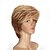 abordables Perruques Synthétiques Sans Bonnet-Perruque Synthétique Bouclé Bouclé Perruque Blond Court Blonde Cheveux Synthétiques Femme Blond