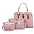 baratos Conjunto de Bolsas-Mulheres Bolsas PU Conjuntos de saco 3 Pcs Purse Set para Compras / Casual / Formal Azul / Rosa claro / Bege