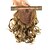 baratos Apliques de cabelo-Com Presilha Rabos-de-Cavalo Elástico / Envolver em torno Cabelo Sintético Pedaço de cabelo Alongamento Encaracolado
