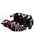 cheap Latin Shoes-Latin Shoes Sandal Low Heel Paillette Satin Silk Buckle Gold / Fuchsia / Indoor / Leather