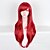 abordables Pelucas sintéticas de moda-Pelucas de cosplay Pelucas sintéticas Recto Corte Recto Peluca Larga New Purple Rojo Pelo sintético Mujer Rojo Morado