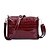 お買い得  バッグセット-女性用 バッグ PU バッグセット 3個の財布セット ソリッド ブラック / フクシャ / ワイン