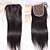 Недорогие Парики с фронтальной сеткой и застежкой-Brazilian Hair 4x4 Closure Straight / Classic Free Part / Middle Part / 3 Part Swiss Lace Human Hair Daily