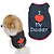 cheap Dog Clothes-Cat Dog Shirt / T-Shirt Puppy Clothes Letter &amp; Number Fashion Dog Clothes Puppy Clothes Dog Outfits Random Color Black Red Costume for Girl and Boy Dog Cotton XS S M L