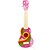 cheap Toy Instruments-Plastic Pink Simulation Child Guitar for Children Above 8 Musical Instruments Toy
