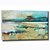 cheap Landscape Paintings-Hand Painted Oil Painting Landscape Abstract Blue Lake with Stretched Frame 7 Wall Arts®