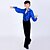 abordables Tenues de danse enfants-Danse latine Tenue Utilisation Polyester / Spandex Volants Manches Longues Taille haute Haut