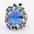 abordables Bagues-charme petites fleurs diamant pierres précieuses anneaux classique style féminin