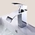 economico Classici-Lavandino rubinetto del bagno - Cascata Cromo Installazione centrale Uno / Una manopola Un foroBath Taps