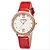 cheap Fashion Watches-SYNOKE Women&#039;s Fashion Watch Simulated Diamond Watch Quartz Japanese Quartz Casual Watch Leather Band Sparkle Black Red Pink
