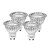 abordables Ampoules électriques-GU10 Spot LED MR16 1 COB 400-450 lm Blanc Chaud Blanc Froid Décorative AC 100-240 V 4 pièces
