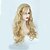ieftine Peruci Costum-Peruci de Cosplay Peruci Sintetice Peruci de Costum Stil Ondulat Ondulat Partea laterală Fâșie Perucă Blond Lung Blond Păr Sintetic Pentru femei Cu coada de cal Blond