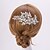 cheap Headpieces-Crystal Rhinestone Alloy Hair Combs Headpiece Classical Feminine Style