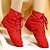 abordables Chaussures de Jazz-Femme Chaussures de danse Toile Chaussures de Jazz Lacet Bottes Talon Personnalisé Personnalisables Noir / Blanche / Rouge / Utilisation / EU40