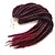 cheap Crochet Hair-Red Havana Twist Braids Hair Extensions 24inch Kanekalon 2X Strand 120g/Pack gram Hair Braids