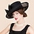 voordelige Feesthoeden-fascinators hoed Sinamay Bowler / Cloche hoed Bruiloft Casual Paardenrace Damesdag Melbourne Cup Vintage Elegant Met Strik Helm Hoofddeksels