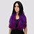 זול פאות סינתטיות-פאות סינתטיות גלי גלי פאה ארוך סגול שיער סינטטי בגדי ריקוד נשים