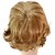 abordables Perruques Synthétiques-Perruque Synthétique Bouclé Blond Cheveux Synthétiques Blond Perruque Femme Sans bonnet Brun claire