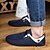 cheap Men&#039;s Oxfords-Men&#039;s Flats Spring / Fall Moccasin / Comfort Leatherette Casual Flat Heel Lace-up Black / Blue / Brown Walking