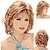 Χαμηλού Κόστους Συνθετικές Trendy Περούκες-Συνθετικές Περούκες Σγουρά Σγουρά Ασύμμετρο κούρεμα Περούκα Χρυσό Ξανθό Κοντό Χρυσό Συνθετικά μαλλιά 10 inch Γυναικεία Φυσική γραμμή των μαλλιών Χρυσό Ξανθό