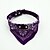 preiswerte Halsbänder, Geschirre und Leinen für Hunde-Katze Hund Halsband - Bandana Modisch Blume Stoff Schwarz Purpur