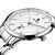 preiswerte Armbanduhr-Herren Armbanduhr Quartz Kalender Wasserdicht leuchtend Armbanduhren für den Alltag Edelstahl Band Silber RotgoldSchwarz Weiß/Silber