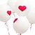 baratos Balões-100pcs / lot 12inch 2,8 g / pc balão de cor padrão do coração da festa de aniversário de casamento ballon bola de hélio látex misturada