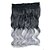 voordelige Clip-in-extensies-20 inch 5 clips in zwarte mix oma grijze body wave synthetisch haar uitbreiding