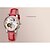 cheap Mechanical Watches-nesun Women&#039;s Skeleton Watch Automatic self-winding Leather Red 30 m Hollow Engraving Analog Ladies Charm / Stainless Steel