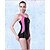 preiswerte Sport-Bademode-Damen Badeanzug Widerstandsfähig gegen Chlor Videokompression Dehnbar Tactel Elastan Bademode Strandbekleidung Bodysuit Patchwork Schwimmen Tauchen