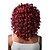 billige Syntetiske parykker-Syntetiske parykker Krøllet Krøllet Parykk Kort Rød Syntetisk hår Dame Rød