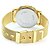 preiswerte Modeuhren-Damen Modeuhr Armbanduhren für den Alltag Quartz Schlussverkauf Legierung Band Charme Gold