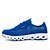 baratos Sapatos Desportivos de mulher-tênis de corrida das mulheres tule liso conforto calcanhar sapatilhas da forma atlético azul / rosa / fúcsia